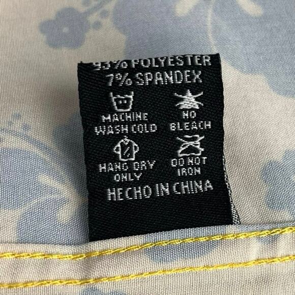 Dixxon Button Up Shirt Mens XL Aloha Series D-Lite Yellow Hibiscus Short Sleeve - Picture 13 of 14